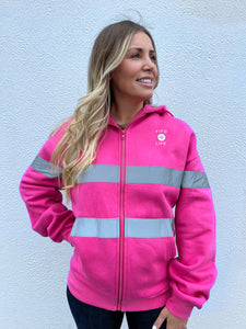 Pink hi vis best sale hoodie
